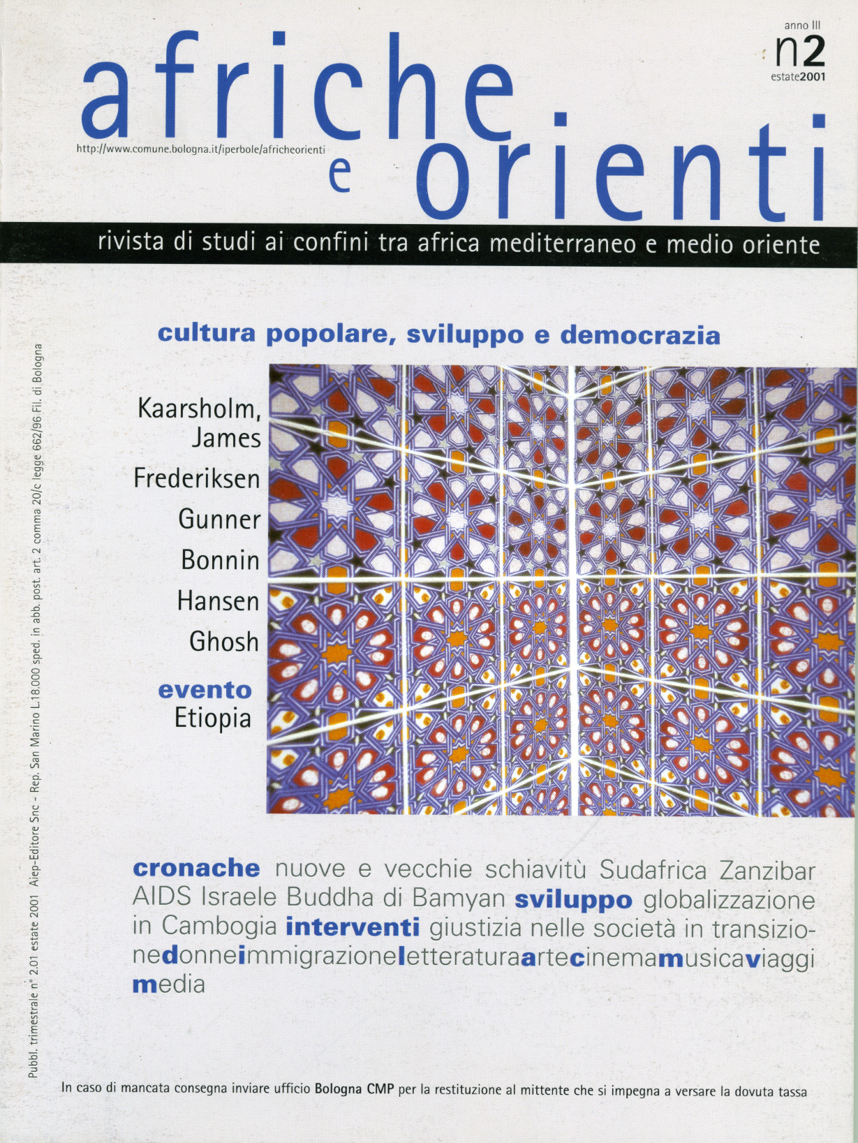 afriche e orienti 2 2001